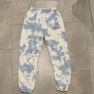 Summer Fridays Blue Tie-Dye sweatpants